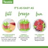 Tovolo Groovy Ice Pop Molds, Green - Set of 6
