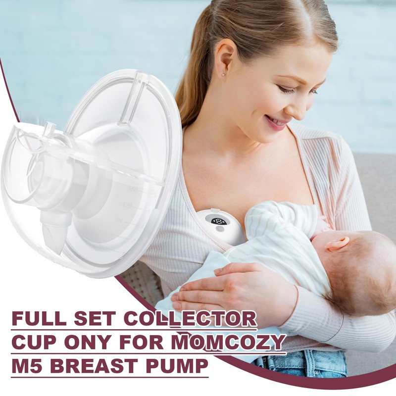 Two Complete Sets Compatible with Momcozy M5 Breast Pump Replacement