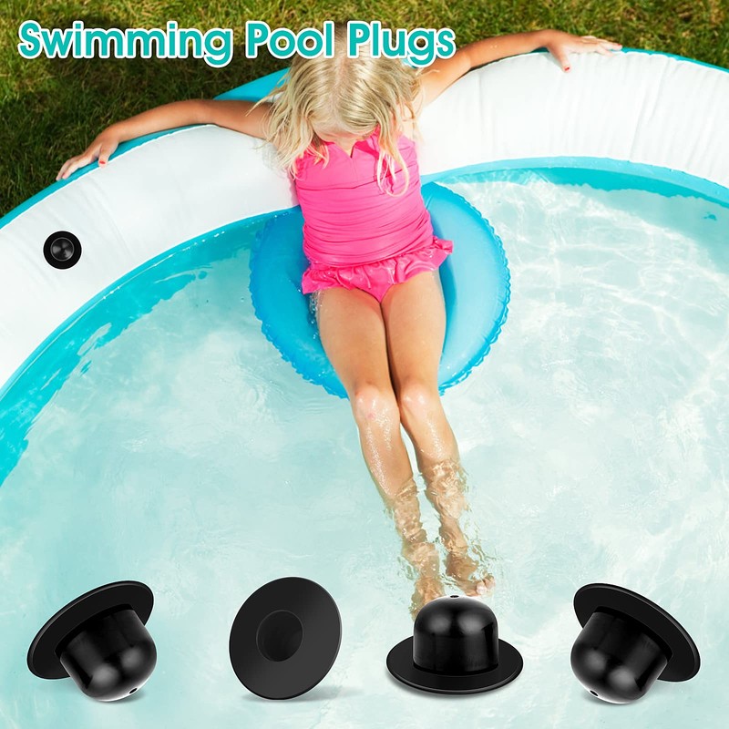 4 Pack Swimming Pool Wall Plugs Replacement Fitting - Above