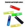 MiOYOOW 20PCS Archery Arrow Nocks, 6mm Lightweight Arrow Inserts Traditional