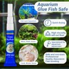 1DFAUL Aquarium Glue Fish Safety, 2Pcs Coral Reef Glue for
