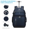 SWICKY RICOOI Backpack with wheels,rolling backpack with 2 Packing Cubes,compression