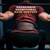 EVO Fitness 4” 6” Matte Black Weight Lifting Belt With