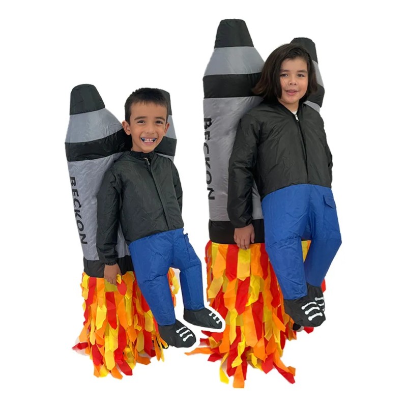 Disfraz Inflable De Halloween Cohete Espacial Rocket Nave Space Toda