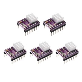 Jopto StepStick DRV8825 Stepper Motor Driver Driver Carrier RepRap Module 4 Layer PCB with Mini Heatsink for RepRap Ramps1.4 A4988 3D Printer (Pack of 5)