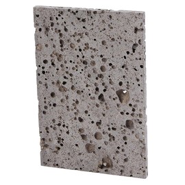 CREATCABIN Natural Rock Display Base Rock Display Base Case with Hole Marble Effect Marble Stone Decorative Display Plate Pedestals Photography Prop Accessories for Jewelries Cosmetics 3.94x5.91 Inch