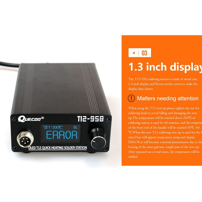 T12-958 Soldering Station DIY STM32 V3.1S OLED Temperature Controller Electronic