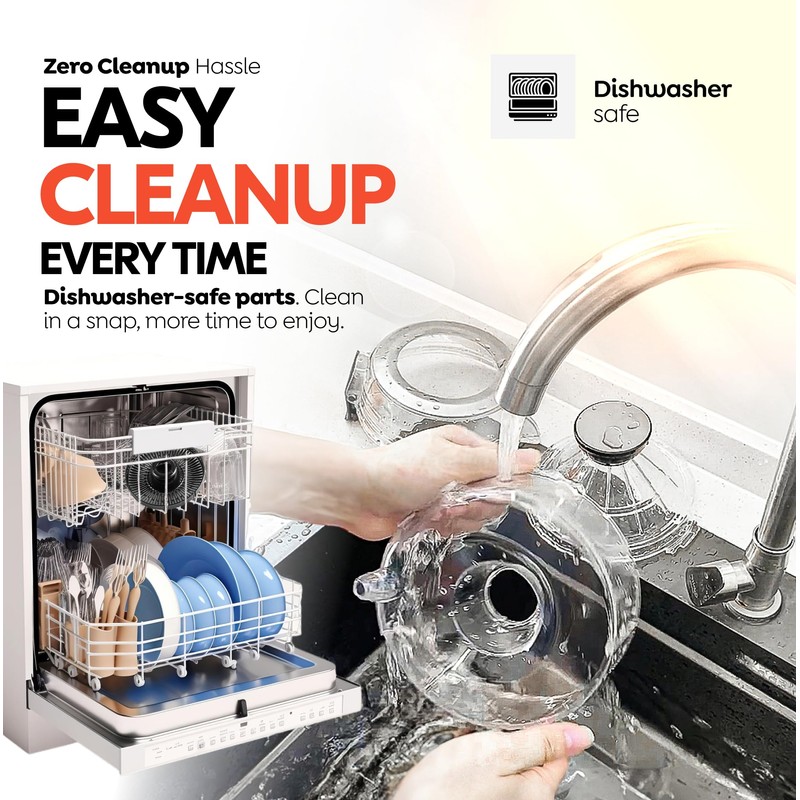 Eurolux Hands-Free Electric Citrus Juicer Machine, Orange Lime Grapefruit Lemon