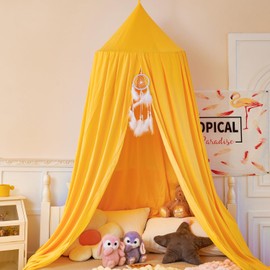 Dix-Rainbow Large Children Bed Canopy Round Dome Girls Mosquito Net Kids Princess Play Tents Nursery Room Decoration for Baby