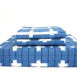 sheetsnthings Luxury 3pc - Norwich Lake Blue- Full/Queen Duvet Cover Set 100% Cotton 100% Cotton Fiber Reactive Prints with Matching Pillow Shams