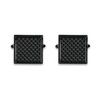 Carbon Fiber Inserts Checker Pattern Cuff Links for Men in