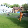 10 Pack Barbwire Arm Extensions for Chain Link Fence, 25"