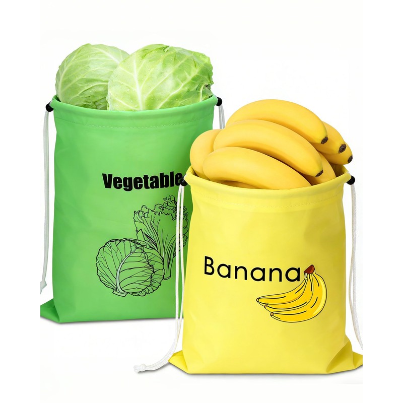 2 Pack Multi-Purpose Vegetable Storage Bags