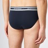 Emporio Armani Men's Stretch Cotton Shiny Logoband Brief, Marine, L