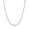 SINLEO Titanium Stainless Steel Small Beads Ball Chain Necklace for
