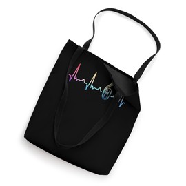 Baritone Heartbeat Colorful Instrument Baritones Tote Bag