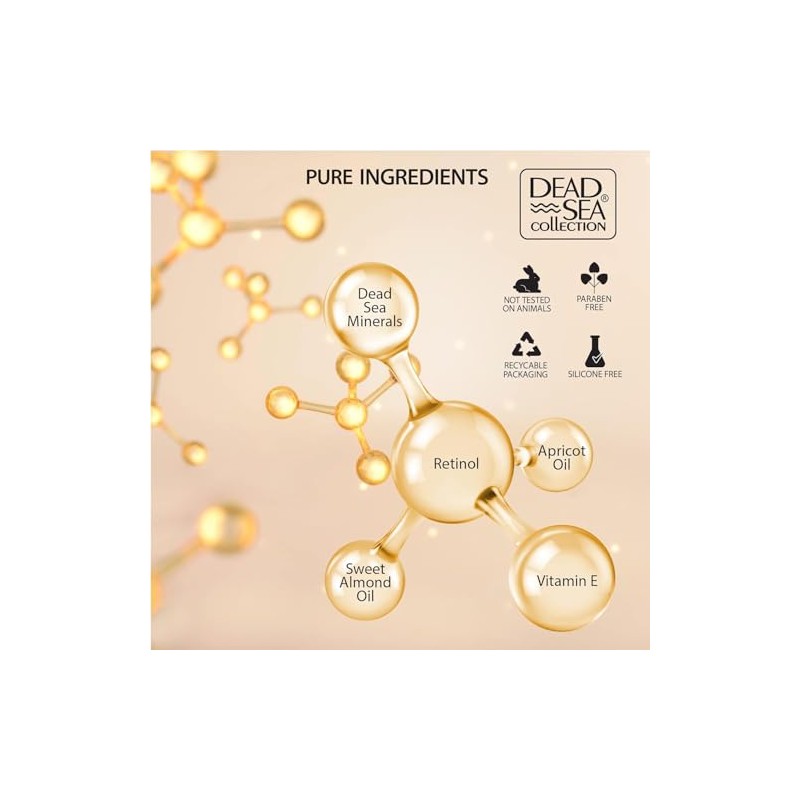 Dead Sea Collection Retinol Crema nocturna antiarrugas con minerales del