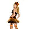 3 PC. Ladies Pumpkin Patch Dress - X-Large - Black/Orange
