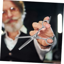 Healeved 2Pcs Professional Hair Cutting Scissors Silver Hairdressing Shears Thinning Tools for Salon Home Use Comfortable Grip Effortless Cutting