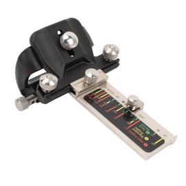 Chisel Sharpener Kit with Angle Fixture Woodworking Honing Guide System, Aluminum Alloy, Fine Adjustment of Eccentric Roller, 3 Levels Angle, Manual Adjustment for Canna and Chisel Polishing