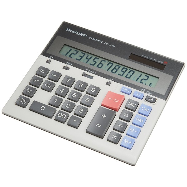 Sharp Calculator Desktop Type A 12 Digits CS – 2130l