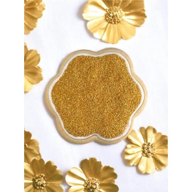 GOLD SANDING SUGAR CRYSTALS - Sparkly, Colorful, Edible, Sugar Crystals, Sprinkle Mix, for Baking, Dessert Decorating, Coctails, Drink Rimming Sugar, Perfect Topping, Gluten Free, Vegan, Nuts Free, Egg Free, Kosher, Made in USA, 15oz