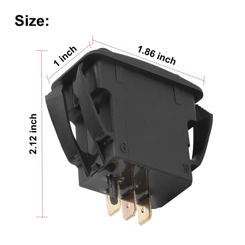 Roykaw 48V Golf Cart Forward and Reverse Rocker Switch Compatible
