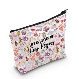 Las Vegas Travel Gift Las Vegas Gift for Women Life is Better in Las Vegas Makeup Bag Las Vegas Vacation Gift (in Las Vegas CA)