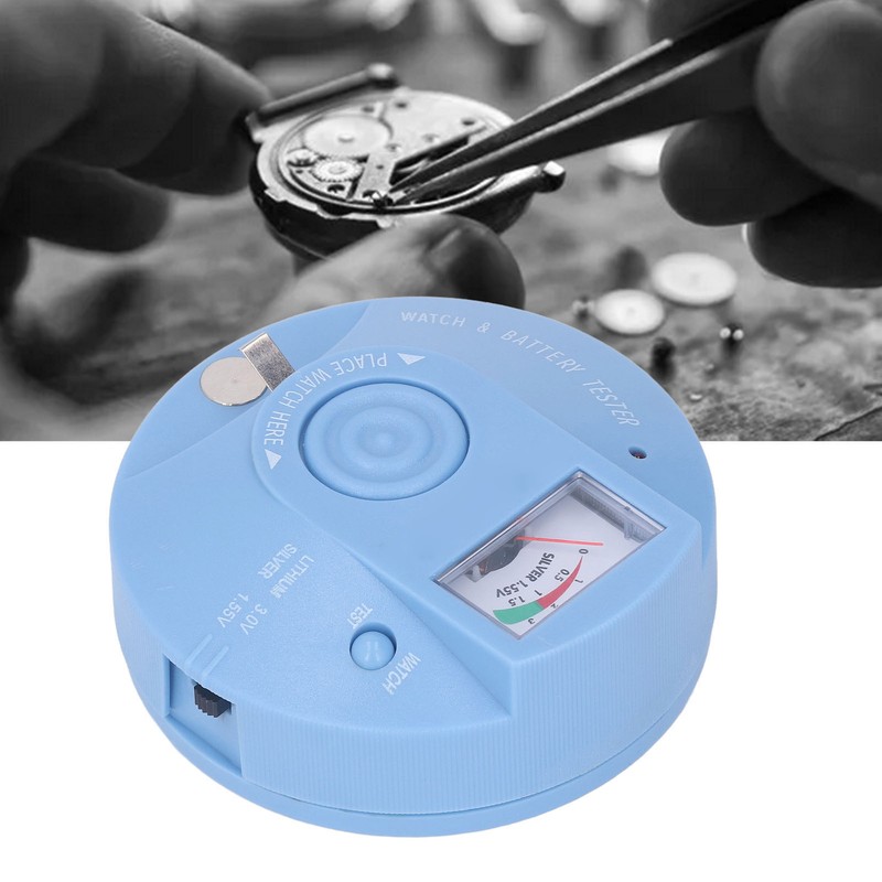 Watch Movement Tester Circular Watch Detection Repair Tool Button Battery