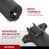 Nilight 7-Way to 5 Way Flat Blade Trailer Adapter