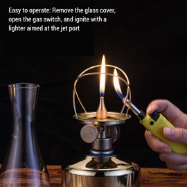 Outdoor Camping Gas Light Retro Style Atmosphere Lamp Portable Gas Camping Lantern