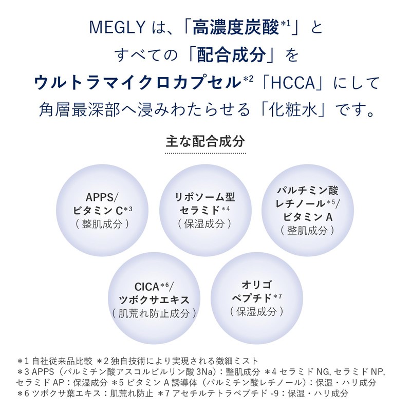 MEGLY ナンバーゼロ ベースケア化粧水／デバイス＆炭酸ガス付きキット