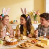 MOUNTCLIM 4 Pcs Easter Cheese Knives Set, Resin Handle with