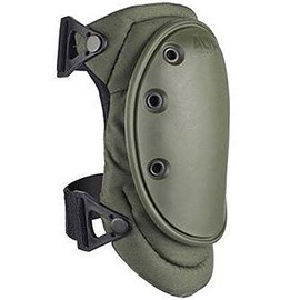 ALTA 50413.09 AltaFLEX Knee Protector Pad, Olive Green Cordura Nylon Fabric, AltaLOK Fastening, Flexible Cap, Long, Olive Green