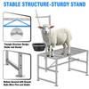 Feed Bin Goat Stand for Milking, 600LBs Goat Milking Stand,