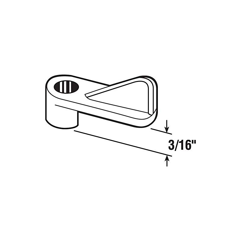 Prime-Line L 5720 Plastic Screen Clips, 3/16 In. Offset, Plastic,
