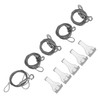 5Pcs Adjustable Picture Hanging Wire Kit Stainless Steel Heavy Duty