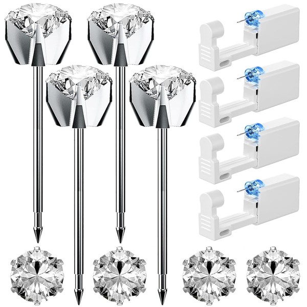 12 Pcs Ear Piercing Kit Gold and silver Disposable Ear