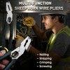 Industrial-Grade 9-in-1 Multi-Function Cutting Pliers, Wire Cutter, Stripper, Crimper &