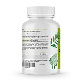 VITA 1 Griffonia 180 Kapseln von VITA1Griffonia 200mg als sinnvolle Nahrungserg?nzung sind vegan, glutenfrei und frei von Chemekalien, Soja, Gentechnik und Konservierungsstoffen.