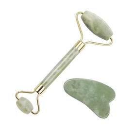 Rodillo de jade natural y juego de gua sha