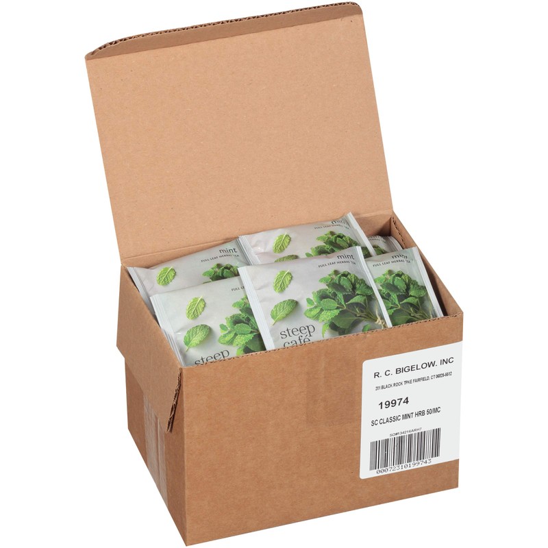 Steep Café Mint Herbal Tea, 50 Bags per Box, Single