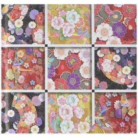 Toyo Origami Wafu Chiyogami, Kyou-Yuzen 15cm x 15cm, 4 Patterns x 7 Sheets (010602)