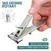 ULTECHNOVO Nail Clippers for Seniors - 360° Rotating Nail Clippers