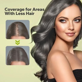 StyleShark Hair Fiber Powder (28g), Hair Volumizer for Thinning Hair, Instant Thickening and Density Boosting for Women & Men, Premium Formula (White)