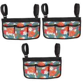minkissy Pcs Wheelchair Bag Oxford Cloth Side Bag for Walker Accessories Easy Application Straps