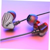 SHOWERORO 1pc Ear Bass Headphones with Microphone Wired Earphones for