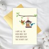 Supoeguk Funny Bird Feeder Father's Day Card, Cute Father's Day