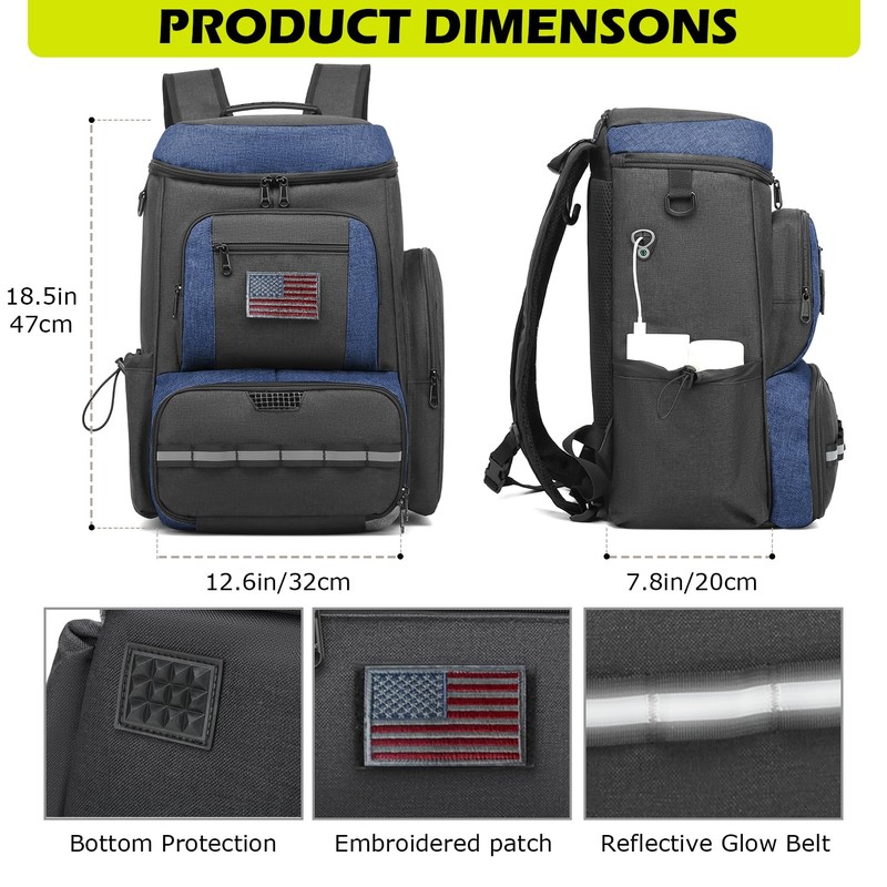 HAMBOLY Pickleball Bag for Men & Women, Large Pickleball Backpack
