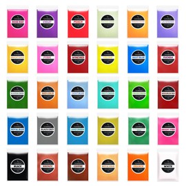 30 Colors Mica Powder, Natural Pigment Powder for Epoxy Resin, Lip Gloss, Eye Shadow, Paint, Dye, Soap Making, Nail Polish, Candle Making, Bath Bombs